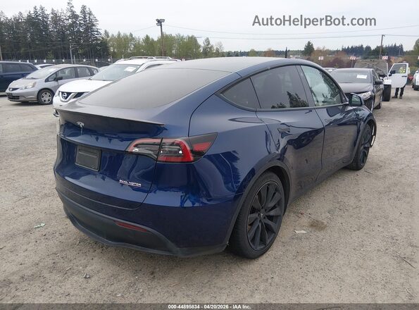 7SAYGDEF6NF492788 2022 TESLA MODEL Y Blue Tył prawy
