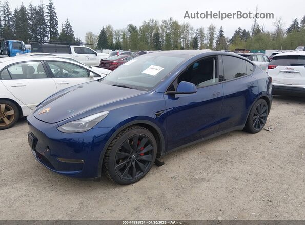 7SAYGDEF6NF492788 2022 TESLA MODEL Y Blue Przód lewy