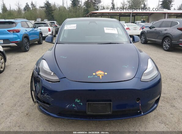 7SAYGDEF6NF492788 2022 TESLA MODEL Y Blue Widok zestawu wskaźników