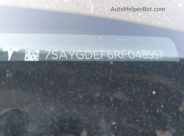 7SAYGDEF6RF048557 2024 TESLA MODEL Black Widok komory silnika
