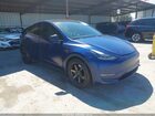 2022 Tesla Model Y Performance Dual Motor All-wheel Drive Blue vin: 7SAYGDEF7NF326022