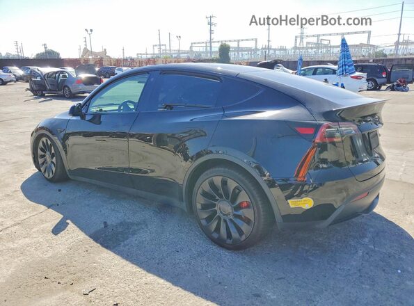 7SAYGDEF7NF489172 2022 TESLA MODEL Black უკანა მარცხენა