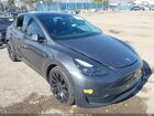 2022 Tesla Model Y Performance Dual Motor All-wheel Drive Gray vin: 7SAYGDEF7NF491794