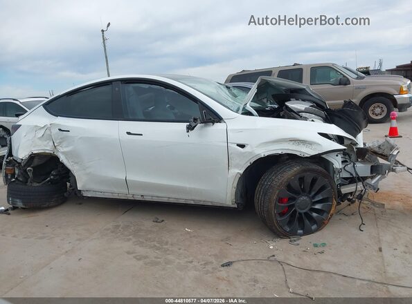 7SAYGDEF9NF453595 2022 TESLA MODEL Y White Instrument cluster view