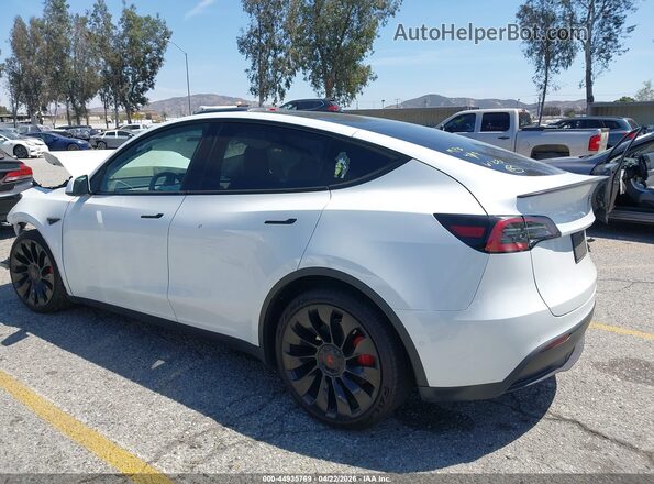 7SAYGDEFXNF487559 2022 TESLA MODEL Y White უკანა მარცხენა