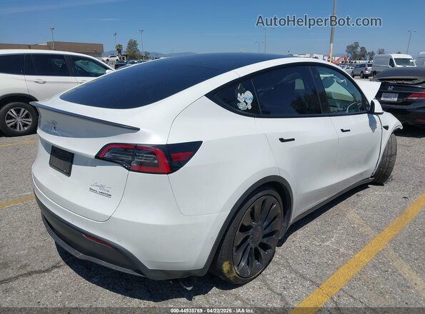 7SAYGDEFXNF487559 2022 TESLA MODEL Y White უკანა მარჯვენა