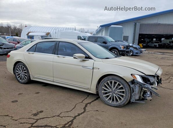 1LN6L9SK9J5601251 2018 LINCOLN CONTINENTA Бежевый Передняя правая четверть