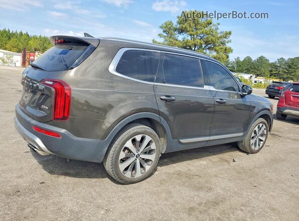 5XYP64HC5LG008967 2020 KIA TELLURIDE Brown Delantero derecho
