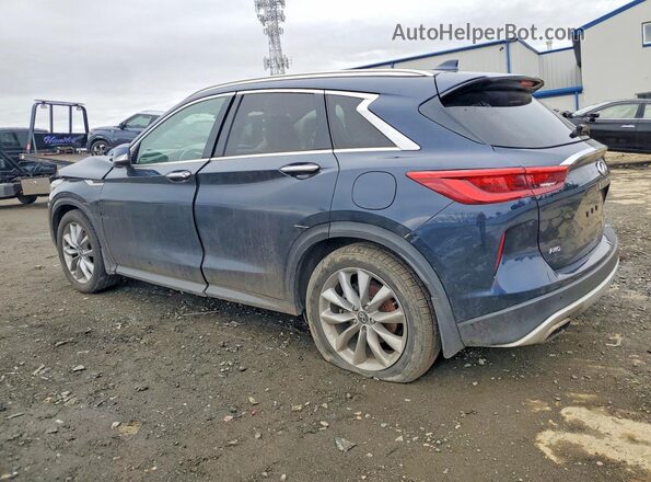 3PCAJ5BB6MF103847 2021 INFINITI QX50 Синий Задняя правая четверть