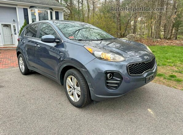 KNDPMCACXK7584463 2019 KIA SPORTAGE Blue Przód lewy