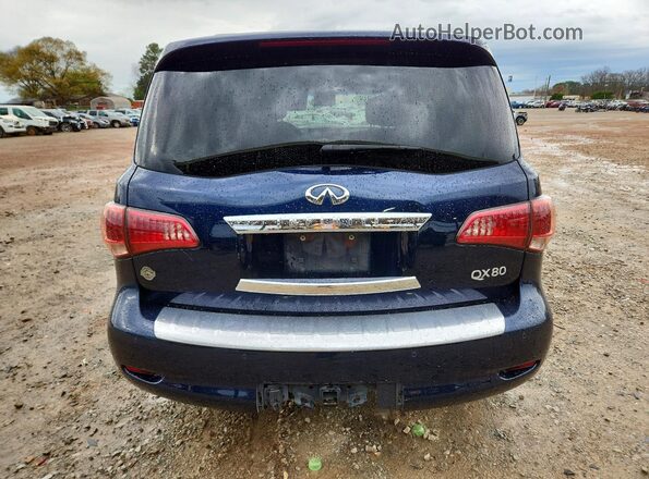 JN8AZ2NF6H9643435 2017 INFINITI QX80 Синий Вид салона спереди