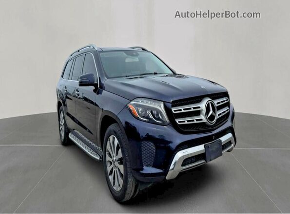 4JGDF6EE5JB124726 2018 MERCEDES-BENZ GLS Синий Задняя левая четверть