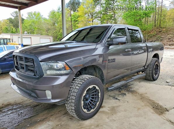 1C6RR7MT2GS349841 2016 RAM 1500 Gray Trasero izquierdo