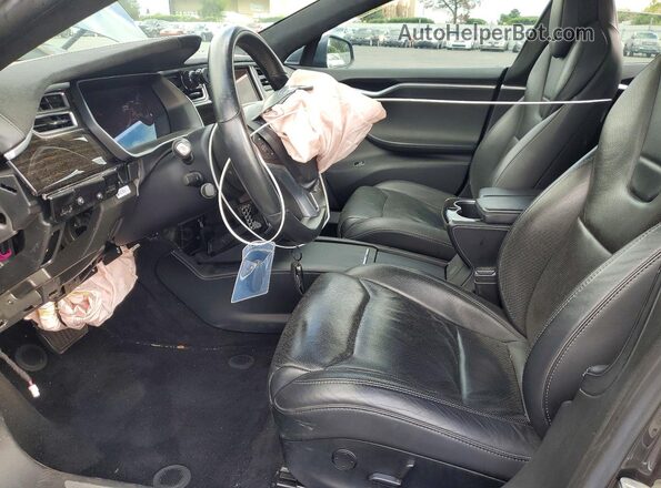 5YJSA1E28HF184459 2017 TESLA MODEL S Угольный Вид панели приборов
