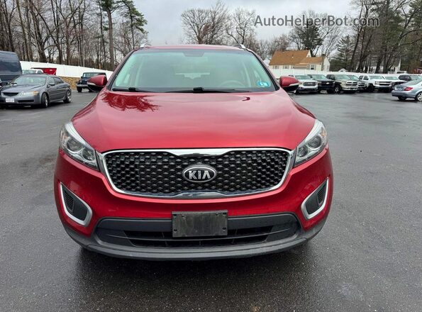 5XYPGDA31JG402759 2018 KIA SORENTO Красный Вид салона спереди