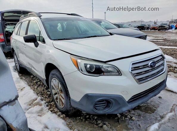 4S4BSAAC7H3283343 2017 SUBARU OUTBACK Белый Вид спереди