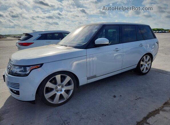 SALGS2FEXHA351813 2017 LAND ROVER RANGE Белый Передняя левая четверть
