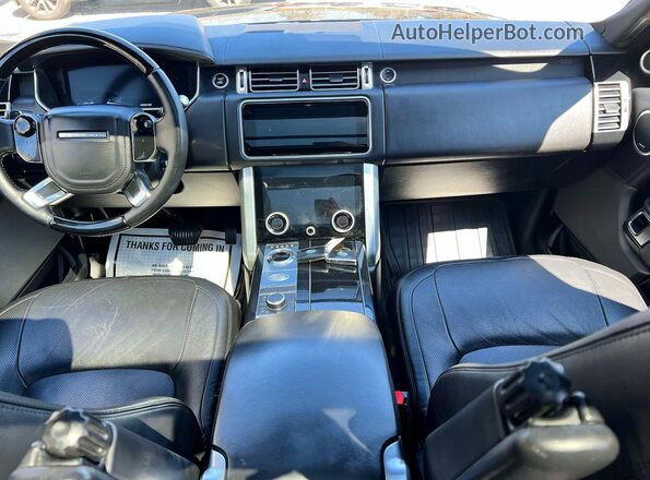 SALGS2SV8KA517596 2019 LAND ROVER RANGE ROVER Black Instrument cluster view