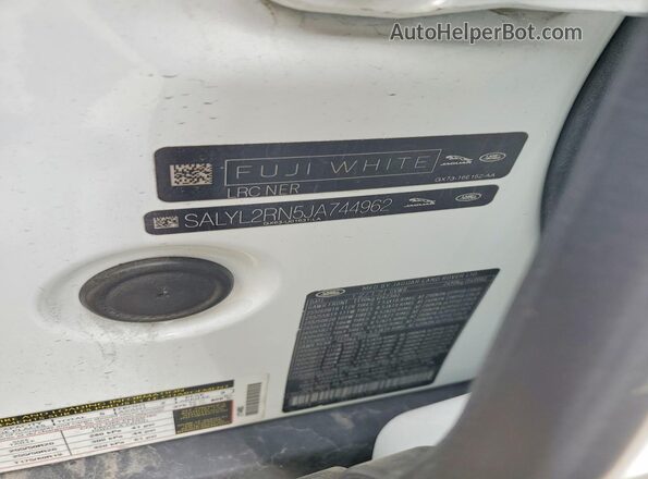 SALYL2RN5JA744962 2018 LAND ROVER RANGE Белый Панорамный вид салона 360°