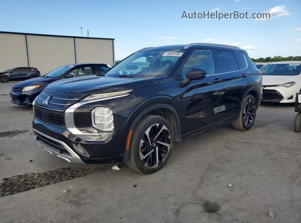 JA4J3VA85NZ014616 2022 MITSUBISHI OUTLANDER Черный Передняя левая четверть