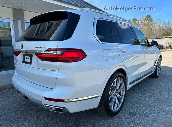 5UXCW2C59KL080798 2019 BMW X7 White Widok z przodu