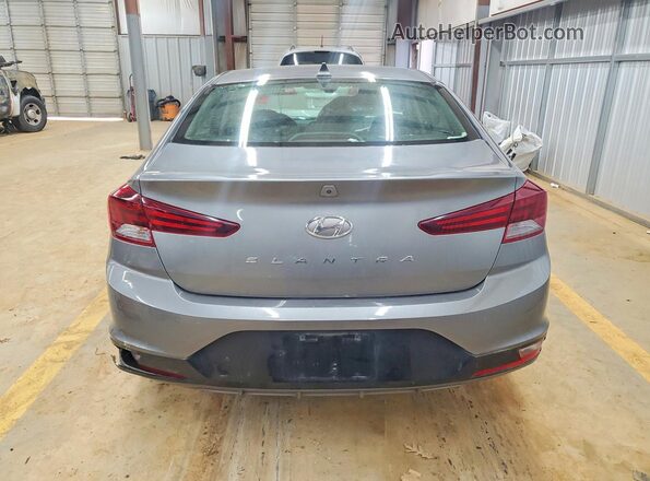 5NPD84LF0KH470777 2019 HYUNDAI ELANTRA Серый Вид салона спереди