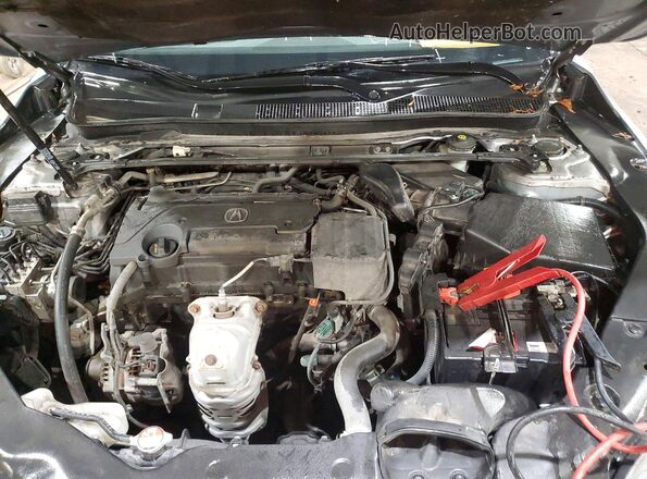 19UUB1F53HA800674 2017 ACURA TLX Серебряный Вид задней части салона