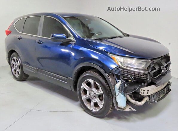 7FARW1H58HE027993 2017 HONDA CRV Синий Задняя левая четверть