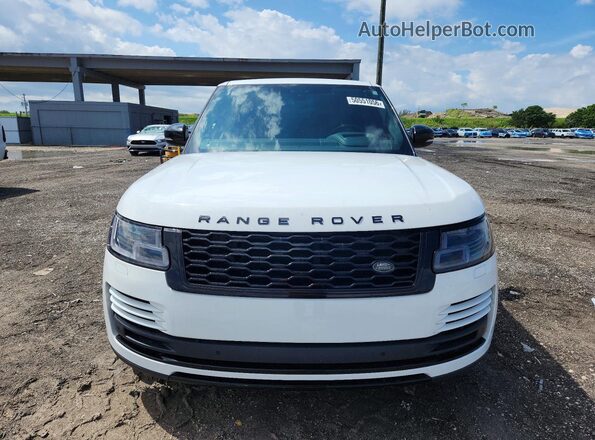SALGS2RE9KA554047 2019 LAND ROVER RANGE ROVER White Widok z tyłu