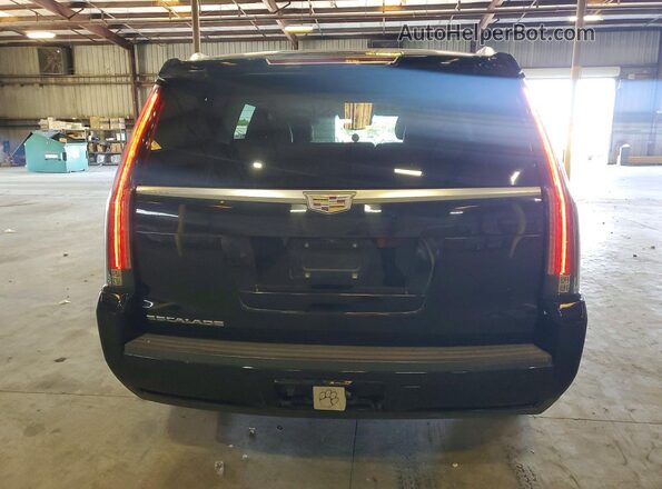1GYS4BKJ7JR395770 2018 CADILLAC ESCALADE Черный Вид салона спереди
