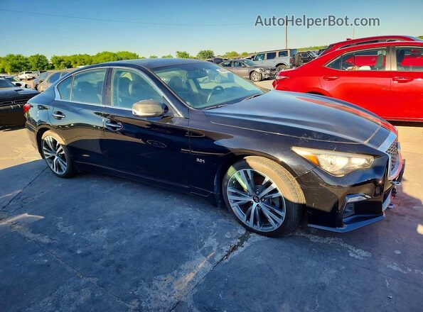 JN1EV7AR2JM434124 2018 INFINITI Q50 Black Widok z przodu