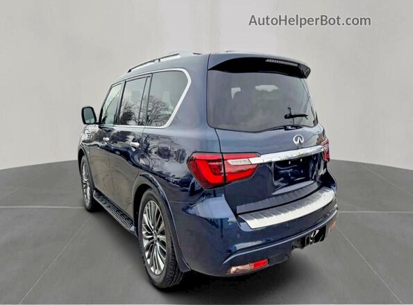JN8AZ2NE5K9226385 2019 INFINITI QX80 Черный Передняя правая четверть