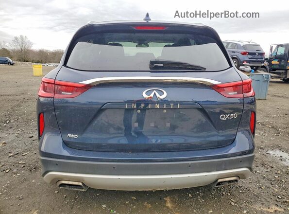 3PCAJ5BB6MF103847 2021 INFINITI QX50 Синий Вид салона спереди