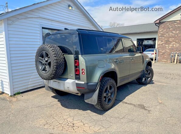 SALEJ7RXXM2052024 2021 LAND ROVER DEFENDER Зеленый Передняя правая четверть