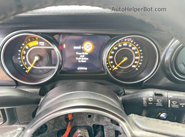 1C4HJXDMXLW347620 2020 JEEP WRANGLER Белый Вид щитка приборов