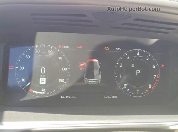 SALWV2SV0KA423523 2019 LAND ROVER RANGE Красный Вид задних сидений
