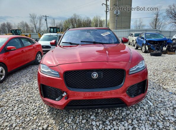 SADCM2BVXHA887803 2017 JAGUAR F-PACE Красный Вид сзади
