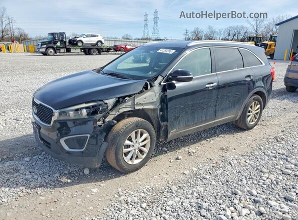 5XYPGDA38HG263093 2017 KIA SORENTO Black Przód lewy