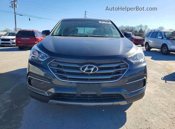 5XYZT3LB2JG523996 2018 HYUNDAI SANTA FE Серый Вид сзади
