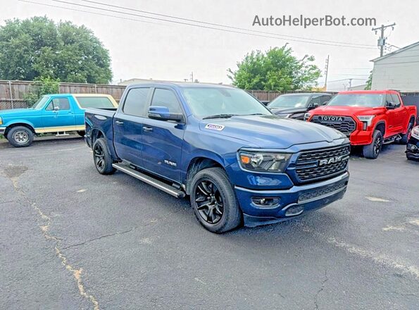 1C6RRFFG0PN529196 2023 RAM 1500 Синий Задняя левая четверть