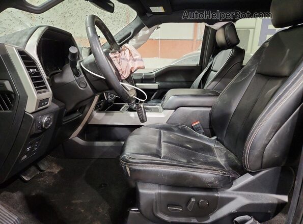 1FTEW1E47LFB59122 2020 FORD F150 Серый Вид салона спереди
