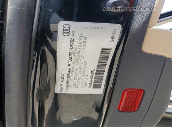 WAUGMAF46HN049525 2017 AUDI OTHER Black Widok naklejki z numerem VIN