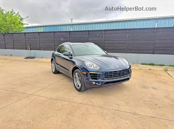 WP1AB2A5XJLB34419 2018 PORSCHE MACAN Синий Задняя левая четверть