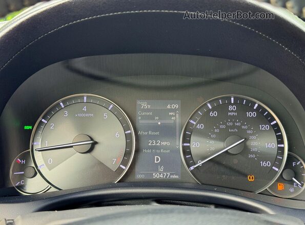 JTHBZ1BL6HA010841 2017 LEXUS GS Серый Вид щитка приборов
