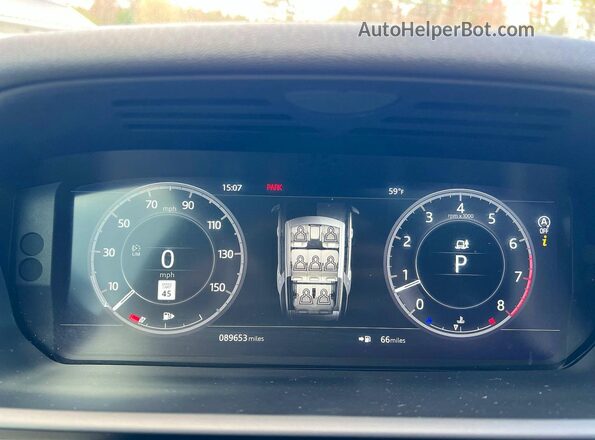 SALRR2RV6JA060070 2018 LAND ROVER DISCOVERY Синий Вид щитка приборов