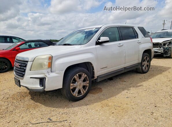 2GKALMEK5H6242206 2017 GMC TERRAIN Белый Передняя левая четверть