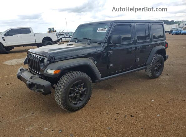 1C4HJXDN9MW556700 2021 JEEP WRANGLER Black წინა მარცხენა ხედი სამი მეოთხედიდან