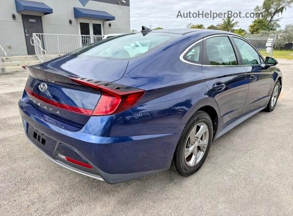 5NPEG4JA4MH074658 2021 HYUNDAI SONATA Blue Delantero derecho