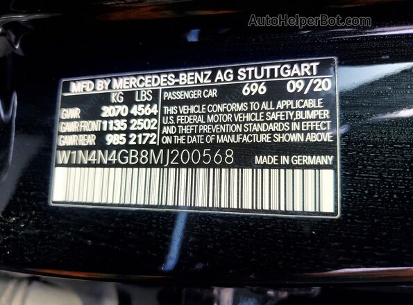 W1N4N4GB8MJ200568 2021 MERCEDES-BENZ GLA Black Widok wnętrza 360 stopni