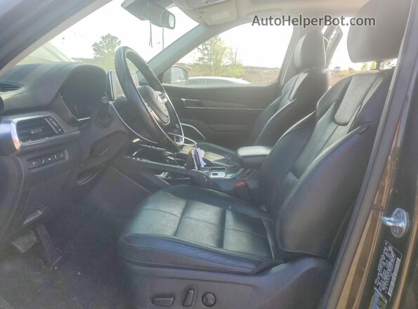 5XYP34HC4MG098607 2021 KIA TELLURIDE Black Dashboard view